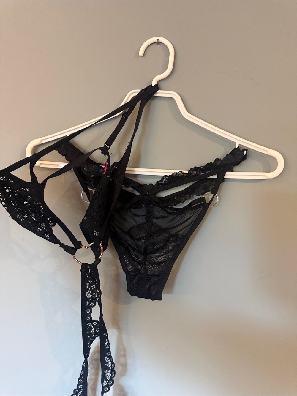Black La Vie en Rose Lingerie Set - Never Worn